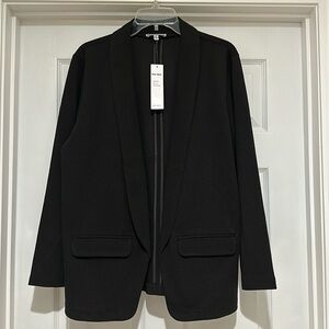 Donna Moore black buttonless blazer Women’s XL NWT